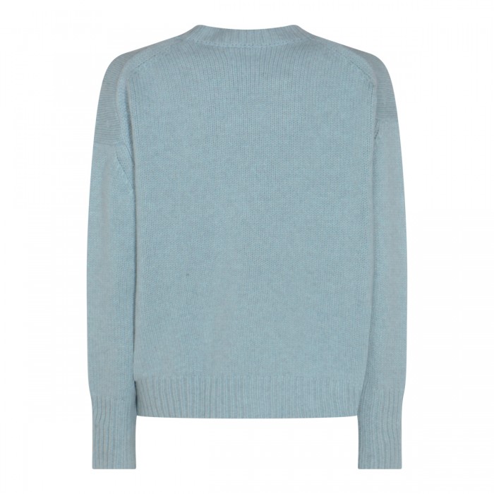 LIGHT BLUE WOOL KNITWEAR 2