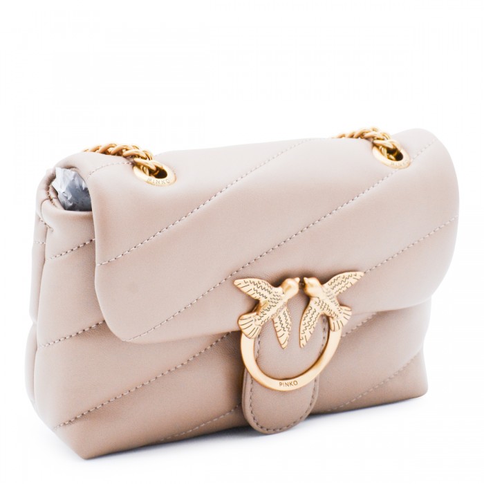 BEIGE LEATHER LOVE PUFF... 2