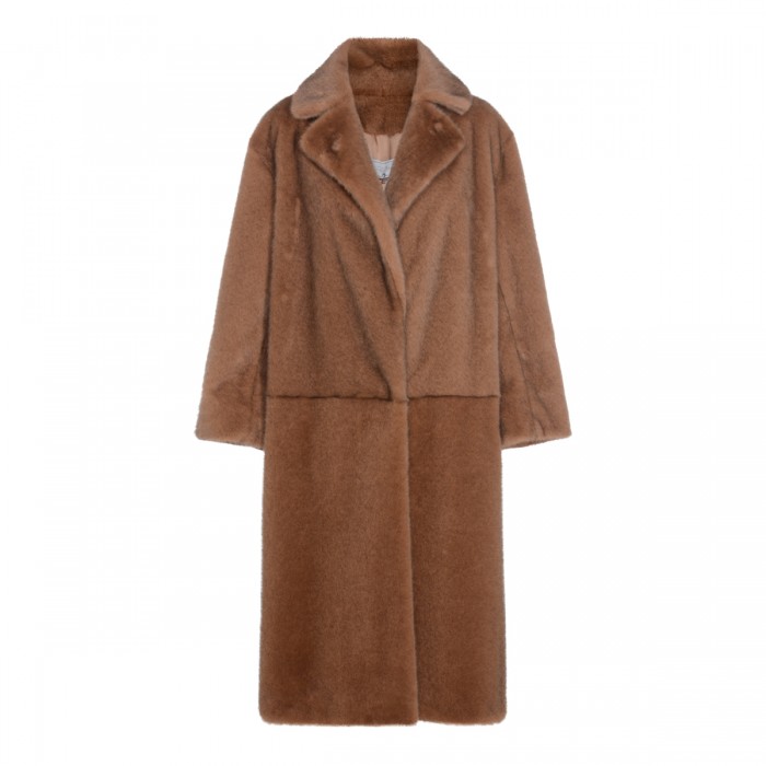 BROWN COTTON FRITTELLA FUR...