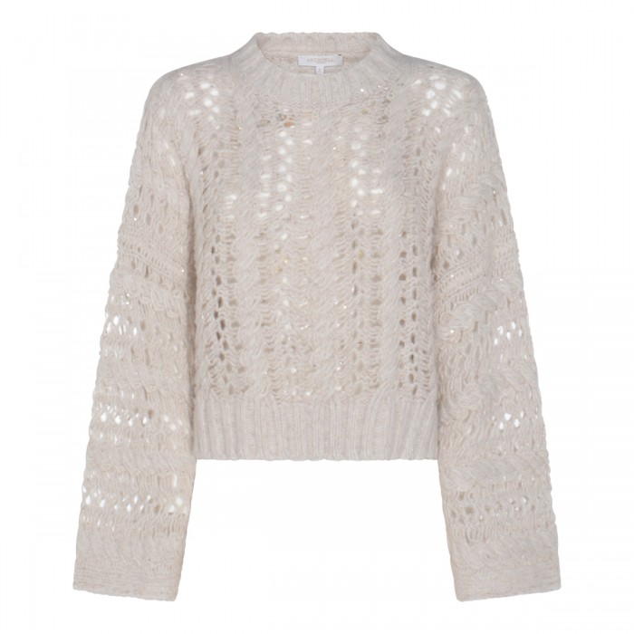 ECRU WOOL SEVERINA KNITWEAR