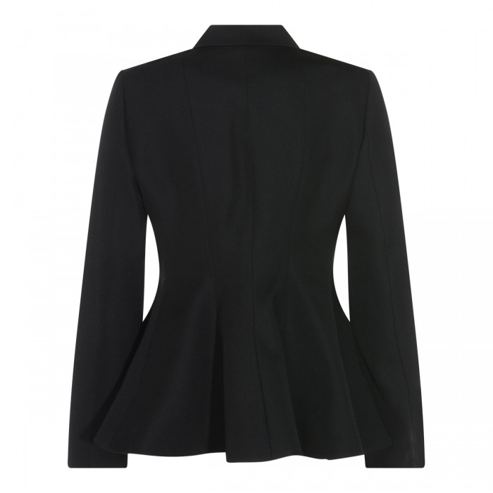 BLACK WOOL BLAZER 2