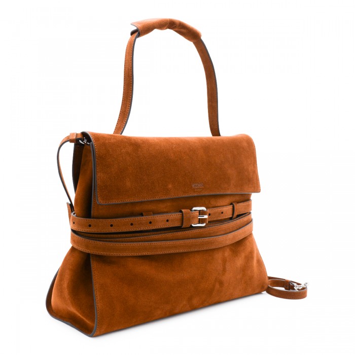 BROWN LEATHER SUEDE TOP... 2
