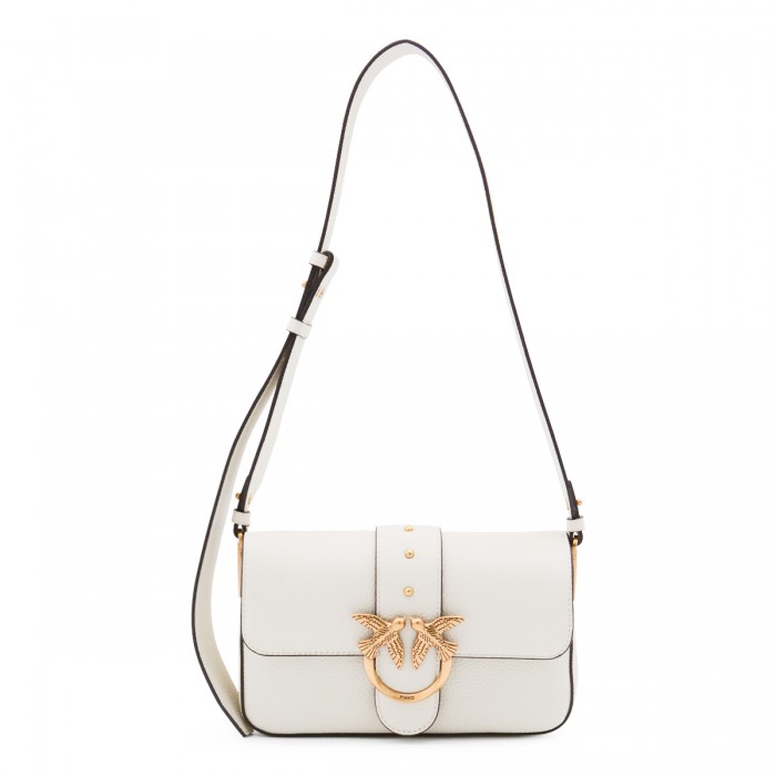 WHITE LEATHER SHOULDER BAG