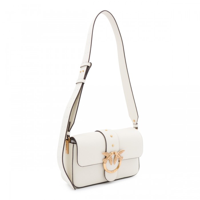 WHITE LEATHER SHOULDER BAG 2