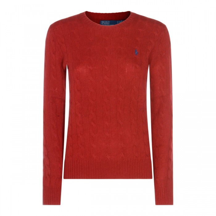 RED WOOL KNITWEAR