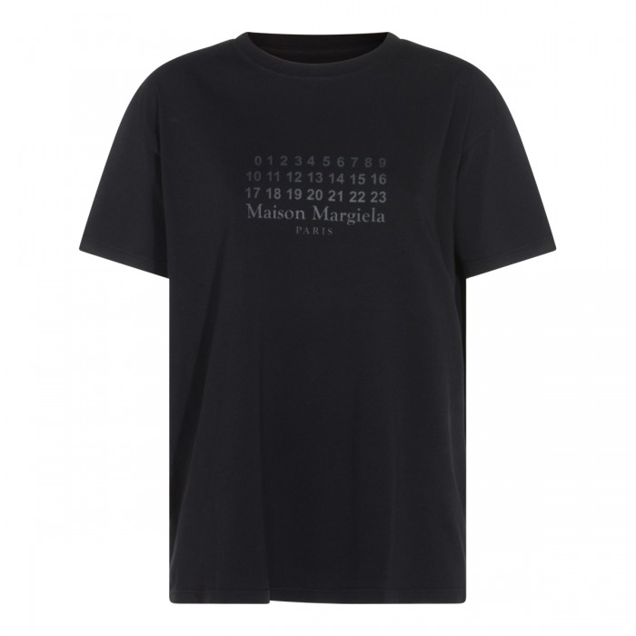 BLACK COTTON T-SHIRT