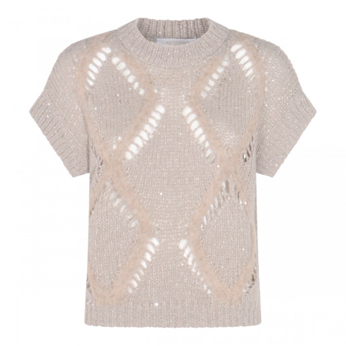 BEIGE WOOL TARQUINIO KNITWEAR