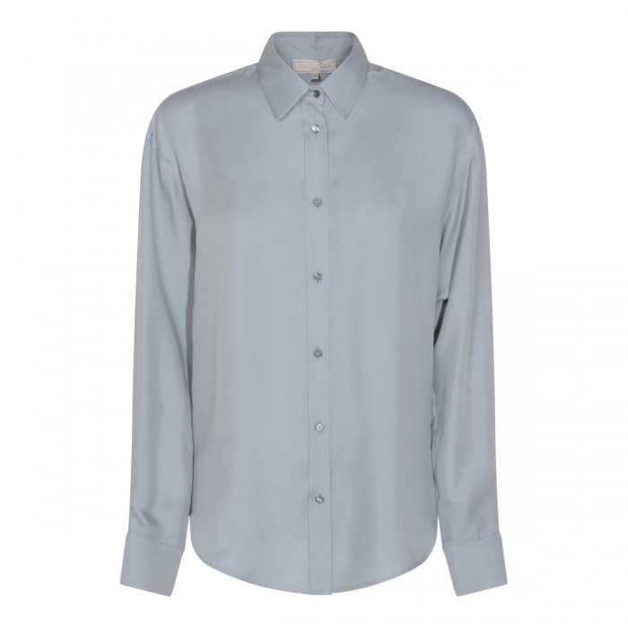 LIGHT BLUE SILK QUIRINO SHIRT