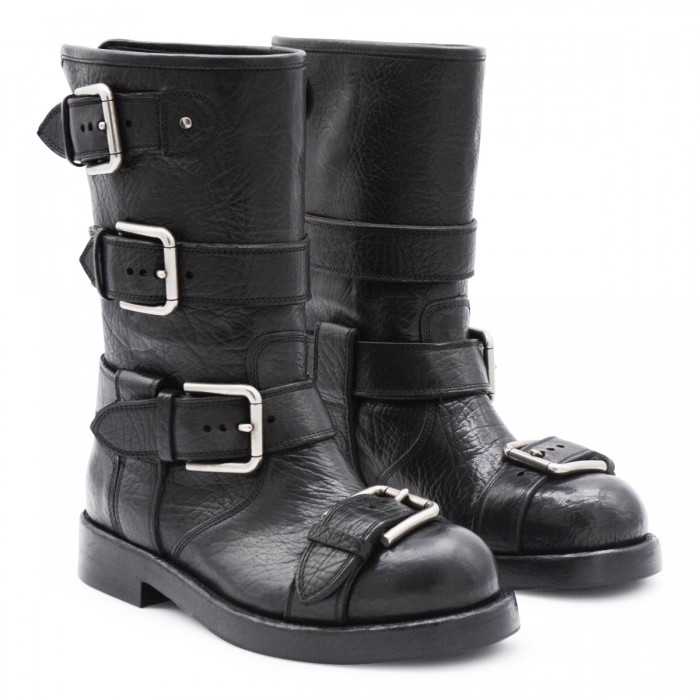 BLACK LEATHER BOOTS 2
