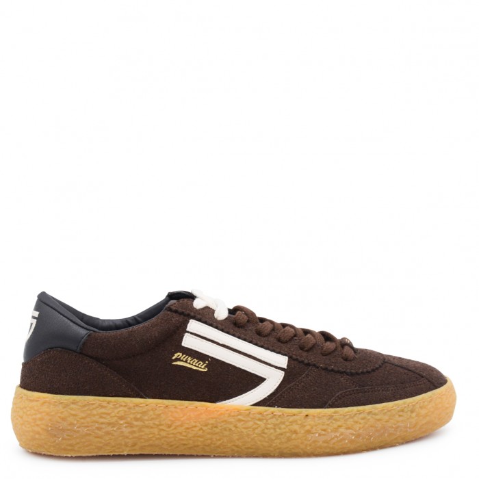 BROWN LEATHER SNEAKERS
