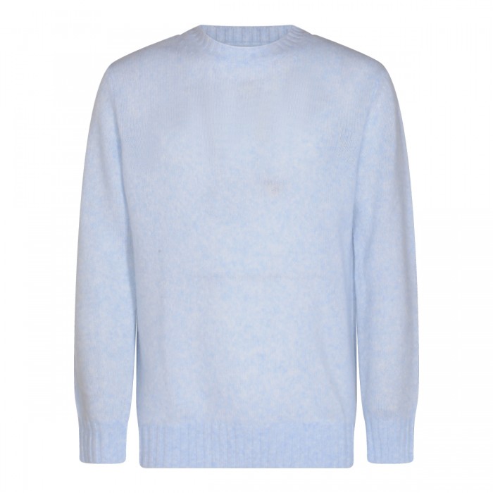 LIGHT BLUE WOOL KNITWEAR