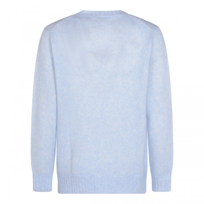 LIGHT BLUE WOOL KNITWEAR 2