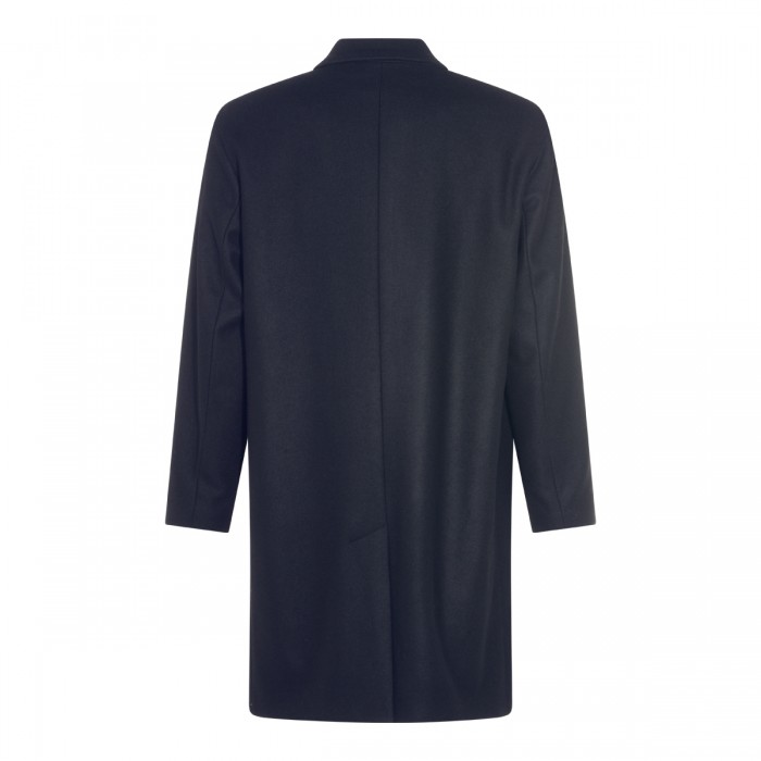 NAVY WOOL COAT 2