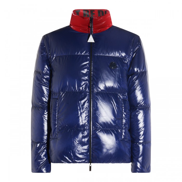 BLUE AND RED DOWN JACKET