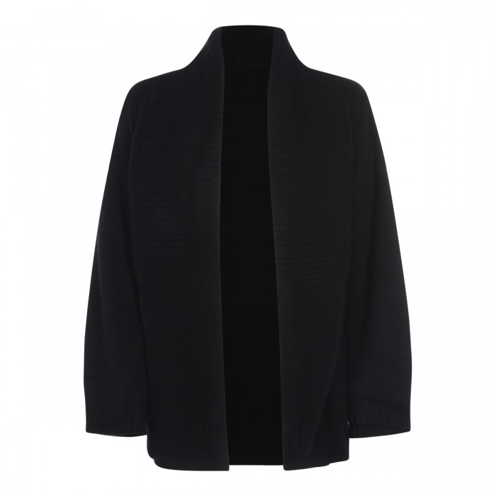 BLACK WOOL AURA KNITWEAR
