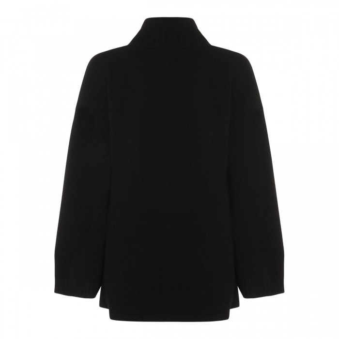 BLACK WOOL AURA KNITWEAR 2