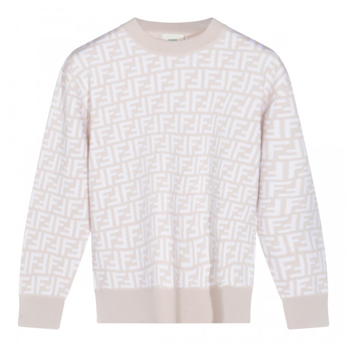BEIGE WOOL KNITWEAR