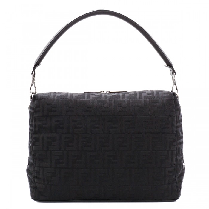 BLACK LEATHER FENDI LUI...