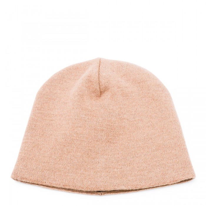 BEIGE WOOL BEANIE