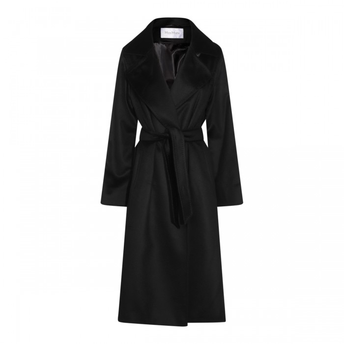 BLACK WOOL MANUELA COAT
