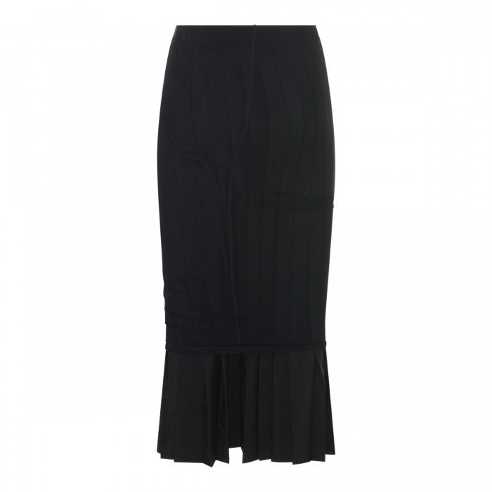 BLACK WOOL SKIRT 2
