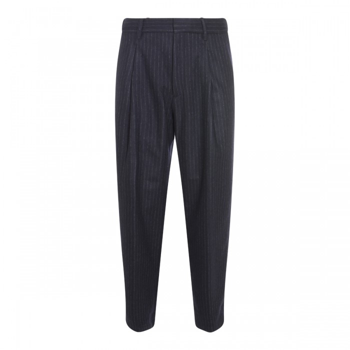NAVY WOOL PANTS