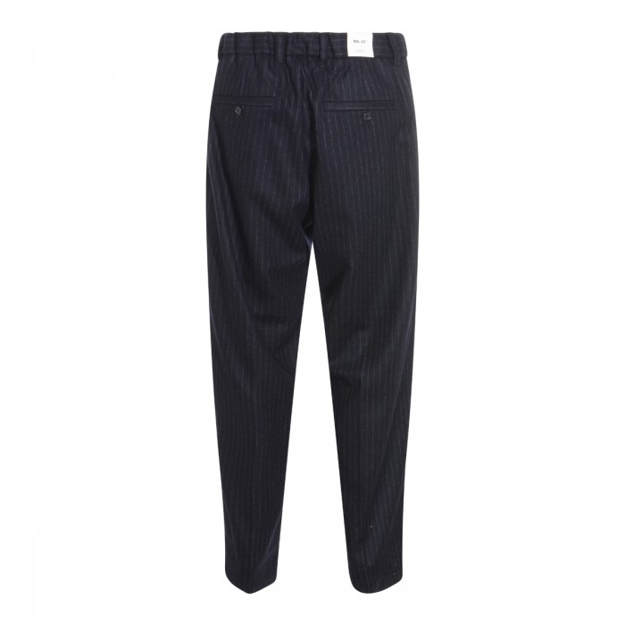 NAVY WOOL PANTS 2