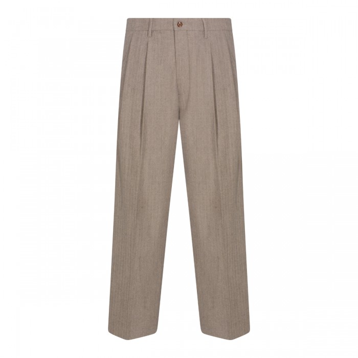 BROWN WOOL PANTS