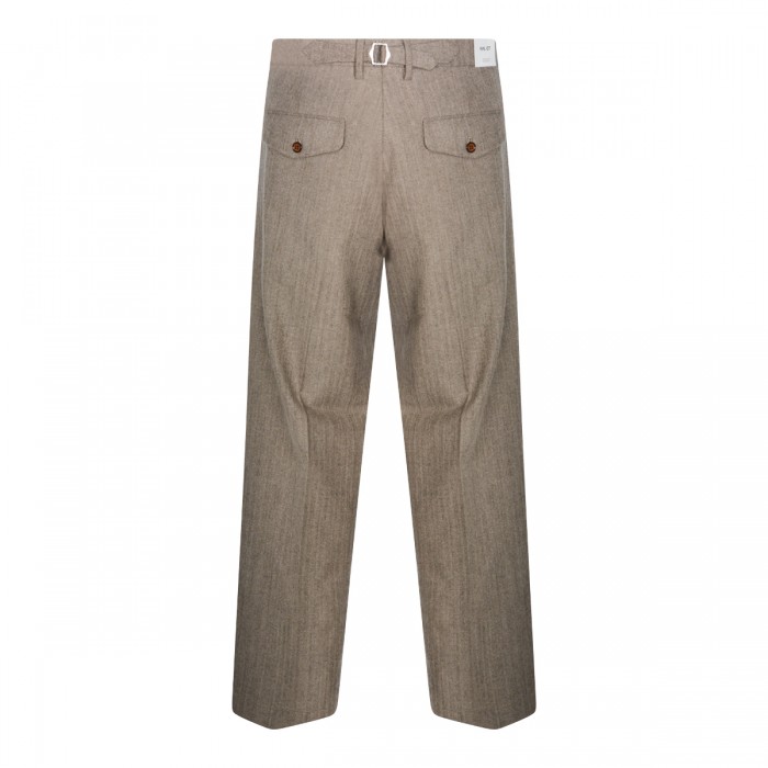 BROWN WOOL PANTS 2
