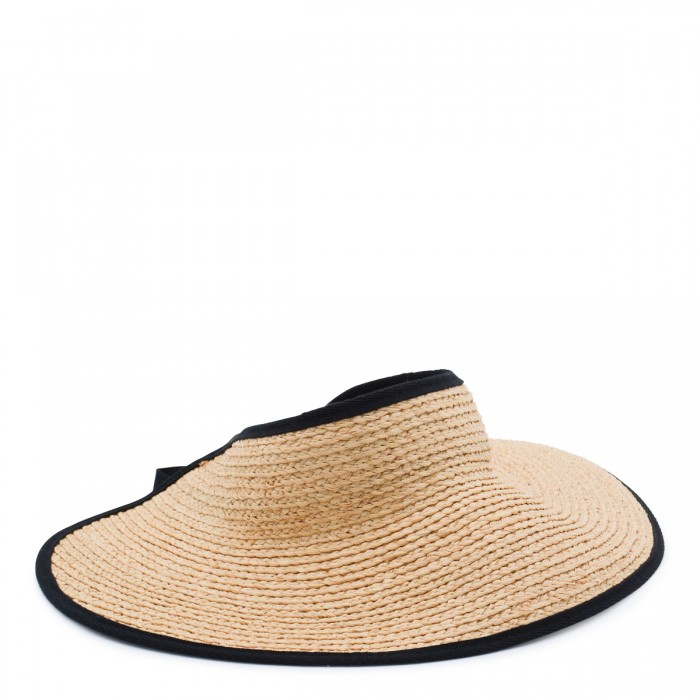 NATURAL AND BLACK RAFFIA...