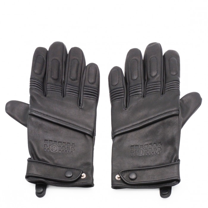 BLACK LEATHER GLOVES