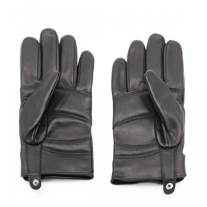 BLACK LEATHER GLOVES 2
