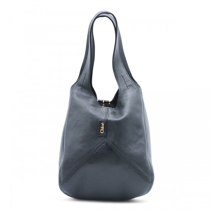 BLACK LEATHER BALLOON SMALL...