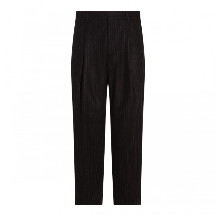 BLACK WOOL PANTS