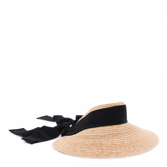 NATURAL AND BLACK RAFFIA...