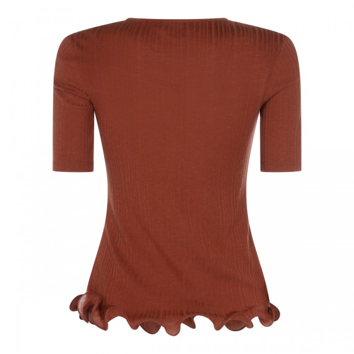 DARK RED WOOL KNITWEAR 2
