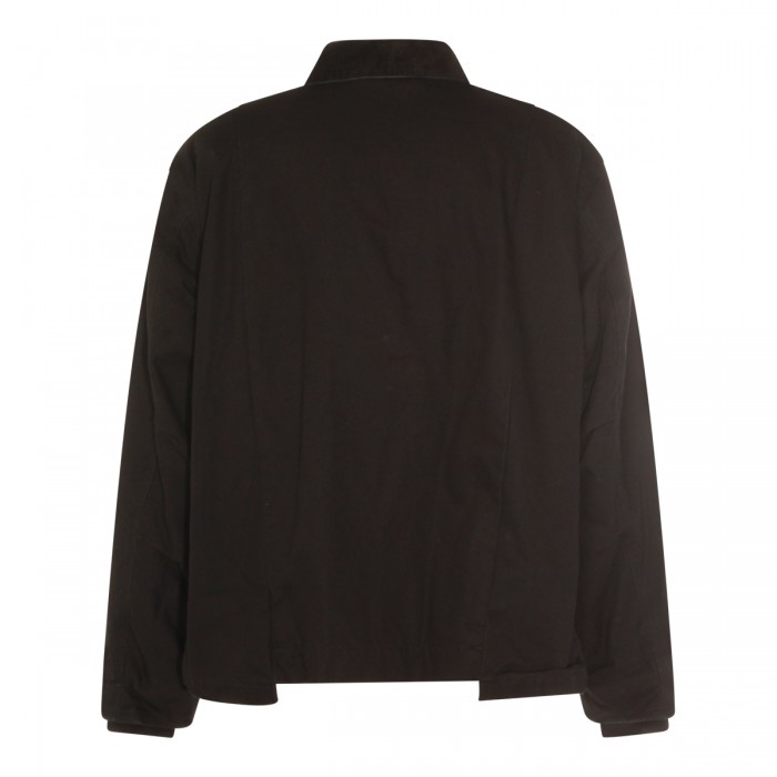 BLACK COTTON CASUAL JACKET 2