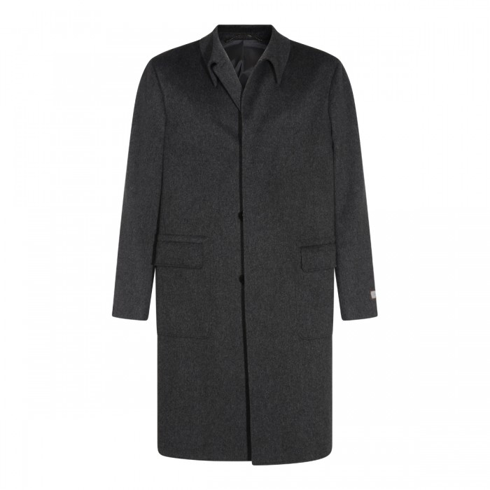 DARK GREY WOOL COAT