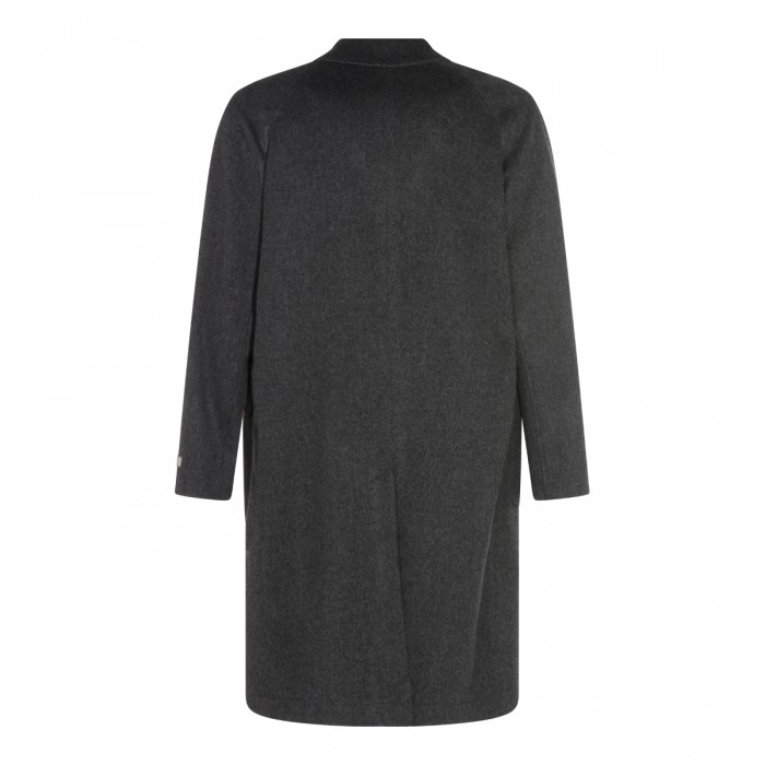 DARK GREY WOOL COAT 2