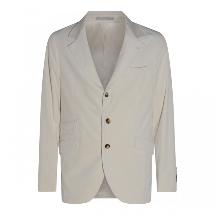 WHITE WOOL BLAZER