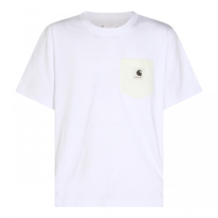 WHITE COTTON T-SHIRT