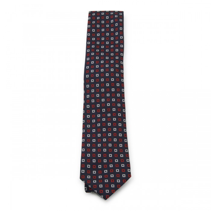 NAVY SILK TIE
