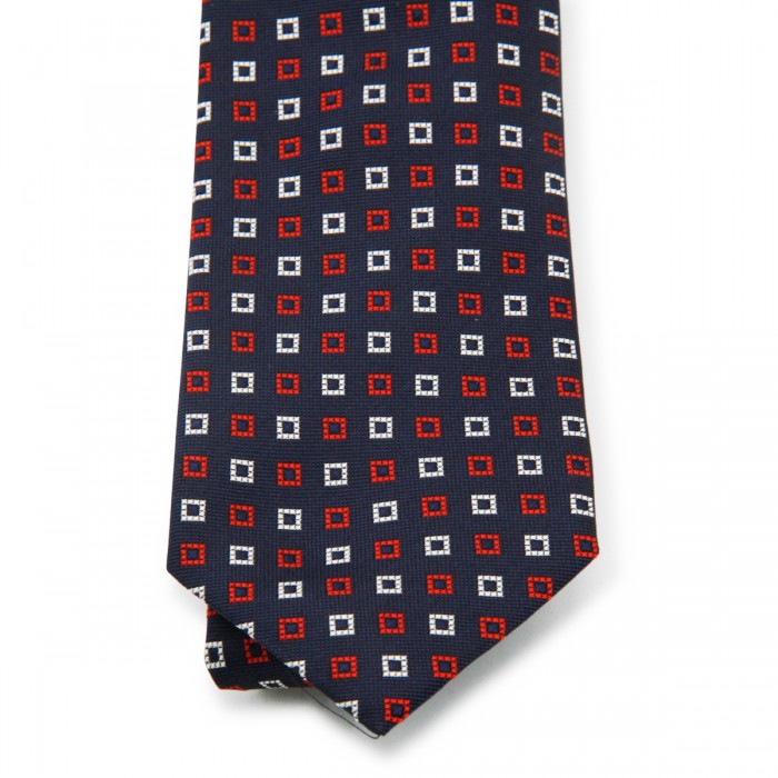 NAVY SILK TIE 2