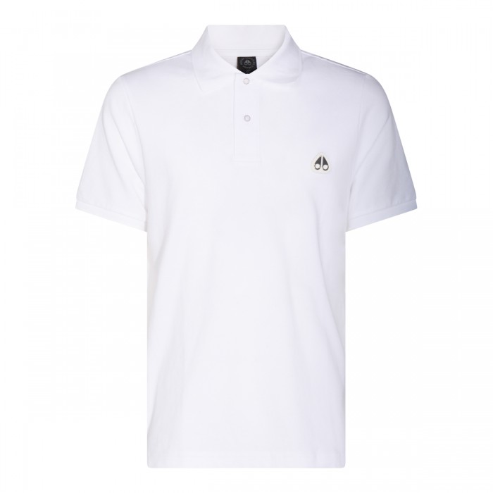 WHITE COTTON POLO SHIRT