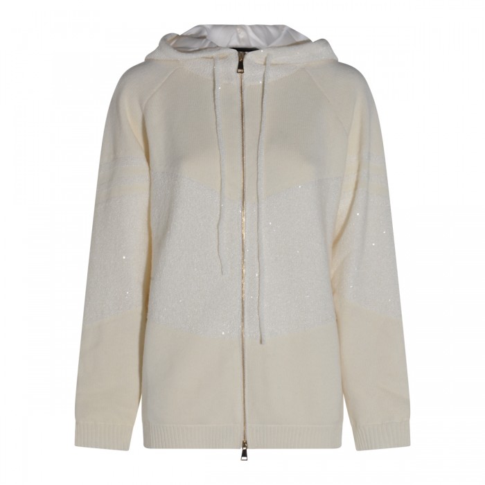 WHITE WOOL KNITWEAR