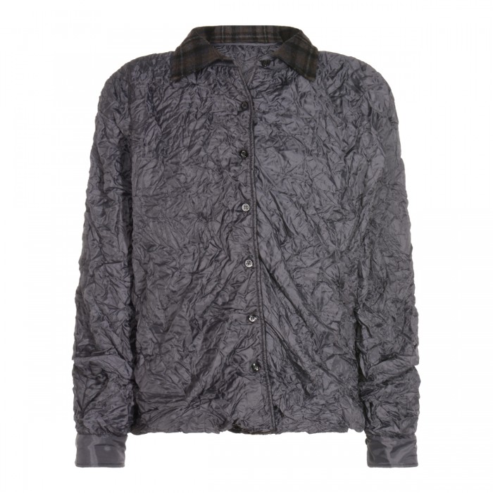 DARK GREY WOOL CASUAL JACKET
