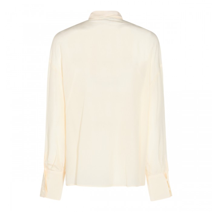CREAM SILK SHIRT 2