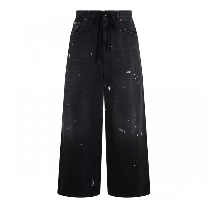 BLACK COTTON JEANS
