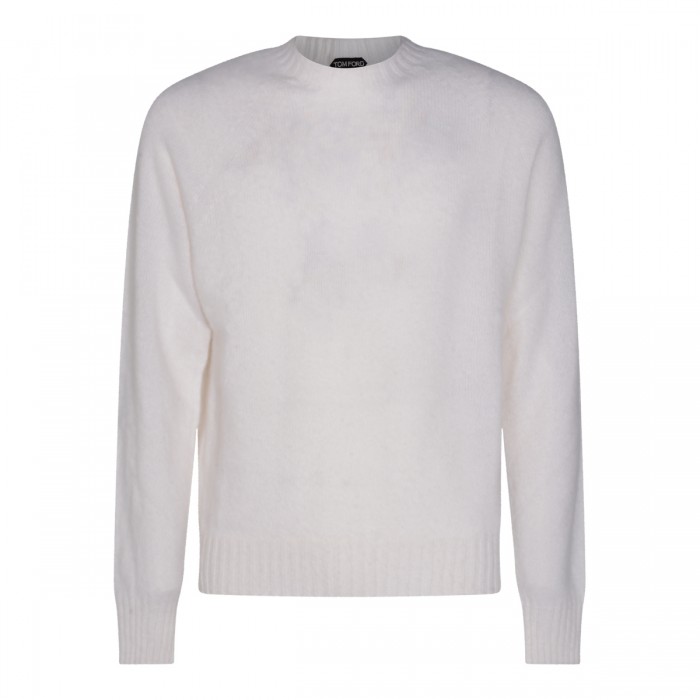 WHITE WOOL KNITWEAR