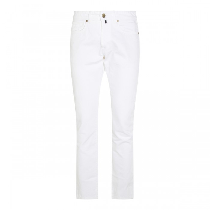 WHITE COTTON JEANS